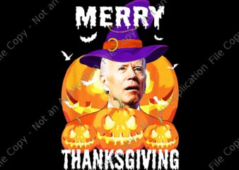 Funny Joe Biden Confused Merry Thanksgiving For Halloween Png, Joe Biden Merry Thanksgiving Png, Joe Biden Halloween Png, Joe Biden Thanksgiving Png t shirt graphic design