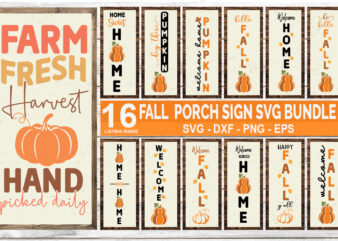 Fall Porch Sign SVG Bundle