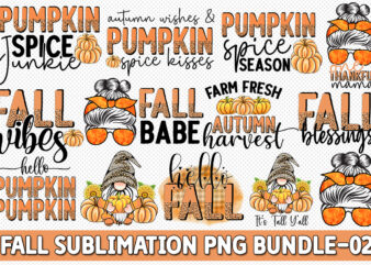 Fall Sublimation PNG Bundle t shirt graphic design