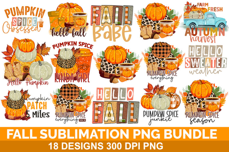 Christmas & Fall Sublimation Bundle