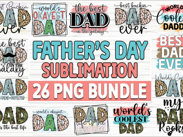 Fathers day sublimation bundle t shirt graphic design