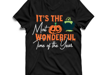 It’s Most Wonderful Time the Year T-Shirt Design , It’s Most Wonderful Time the Year SVG Cut File ,Halloween SVG , Halloween SVG Bundle , Halloween SVG Design , Halloween