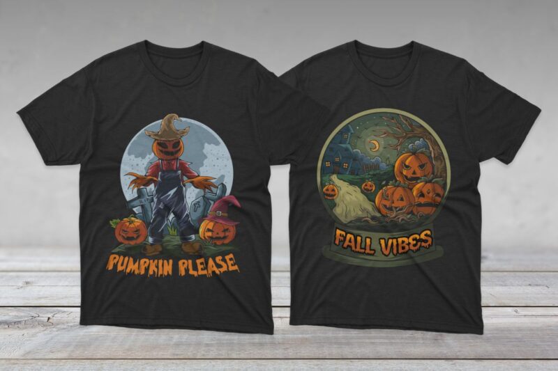 Spooky Halloween T-shirt Designs Vector, Halloween Horror, Scary Halloween T shirt designs for commercial use, Dark art halloween artwok