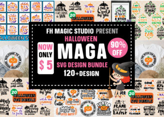 Halloween MAGA SVG Design Bundle