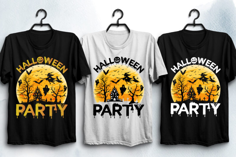 Halloween T-Shirt Design Bundle-Halloween T-Shirt Design