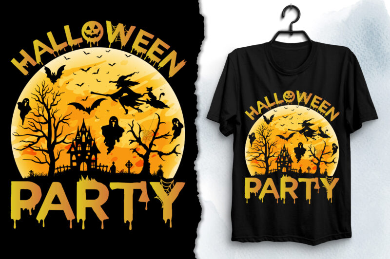 Halloween Party-Halloween T-Shirt Design