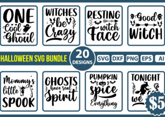 Halloween Svg Bundle, Witch svg, Ghost svg, Pumpkin svg, Halloween Vector, Sarcastic Svg, Silhouette, Cricut, Funny Mom Svg