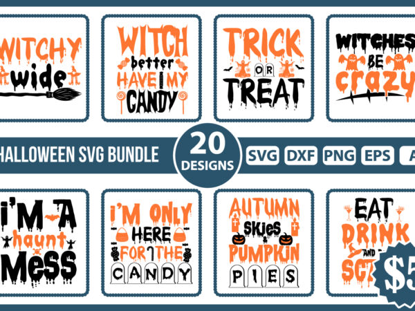 Halloween svg bundle vector