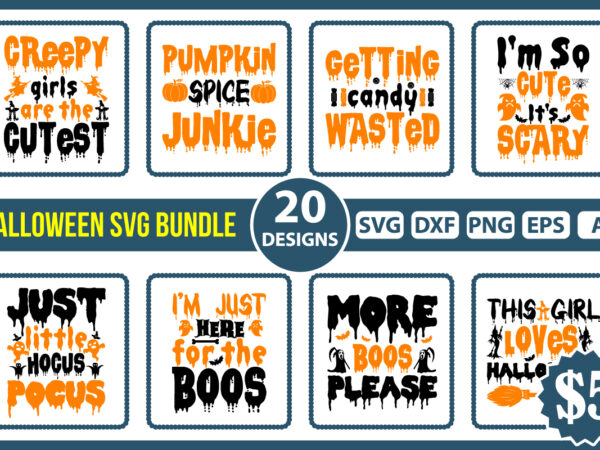 Halloween svg bundle vector