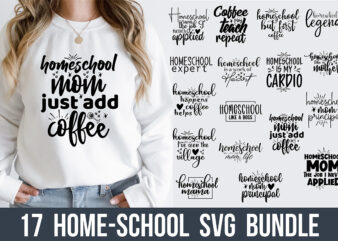 Homeschool Mom SVG bundle graphic t shirt