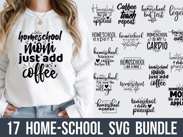 Homeschool mom svg bundle graphic t shirt