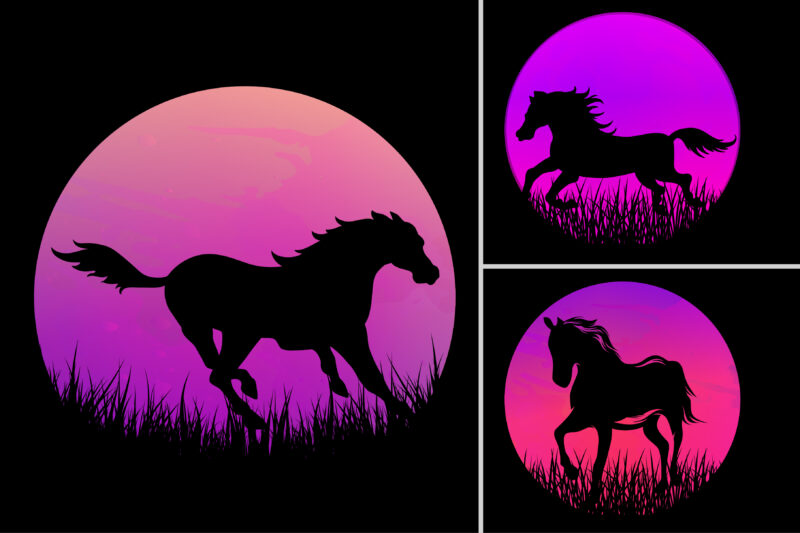 Sunset T-Shirt Design Graphic Background Bundle