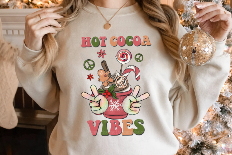 Hippie Groovy Christmas Sublimation Bundle