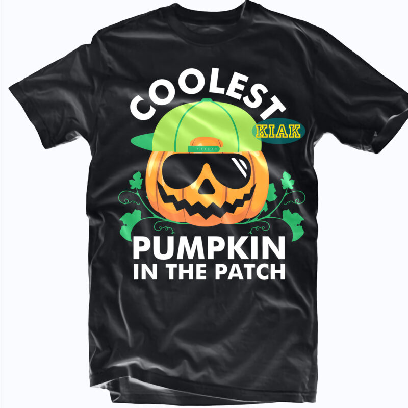 Coolest Pumpkin In The Patch Svg, Pumpkin Smiling Png, Pumpkin wears Sunglasses Svg, Funny Pumpkin with Glasses and Hat Svg, Halloween Svg, Halloween death, Halloween Night, Halloween Party, Halloween quotes,