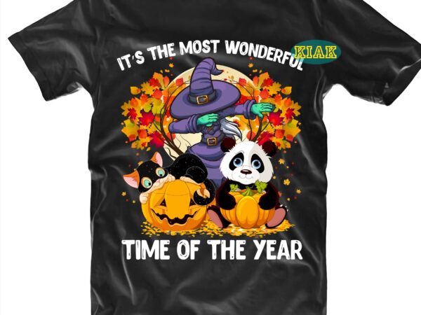 It’s the most wonderful time of the year t shirt designs, halloween design, halloween svg, halloween party, halloween png, pumpkin svg, halloween vector, witch svg, autumn leaves t shirt designs,