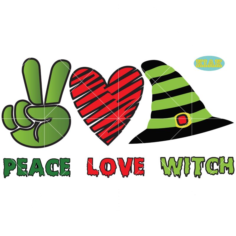 Peace Love Witch Svg, Peace Svg, Love Svg, Halloween Svg, Halloween Party, Halloween Png, Pumpkin Svg, Halloween vector, Witch Svg, Spooky, Hocus Pocus Svg, Trick or Treat Svg, Stay Spooky,