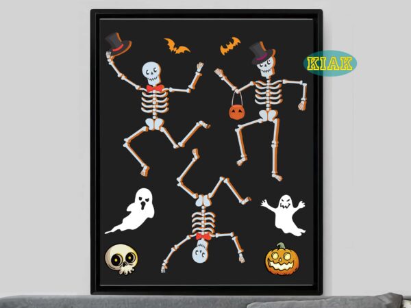 Night Dancing Skeletons Shirt, Cute Halloween Graphic Tee – Birdhouse  Design Studio, LLC