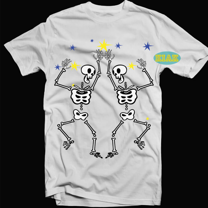 Skeletons Happy Halloween Svg, Funny Skeletons Dancing SVG, Dancing Skeleton Svg, Skeleton Halloween Svg, Dancing Halloween Svg, Skeletons Dancing on Halloween Night Svg, Skeletons Dance Svg, Skeletons Dancing Svg, Skeleton