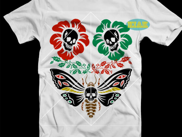 Funny flowers and butterflies for women on halloween svg, flowers for women on halloween svg, flower svg, horror flower, scary flower, skulls in flowers svg, butterfly, horror butterfly, scary butterfly, t shirt graphic design