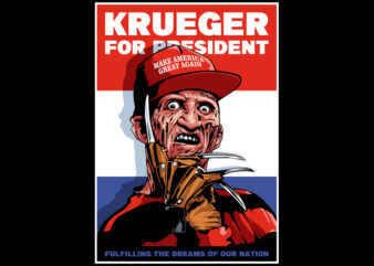 Krueger t shirt vector art