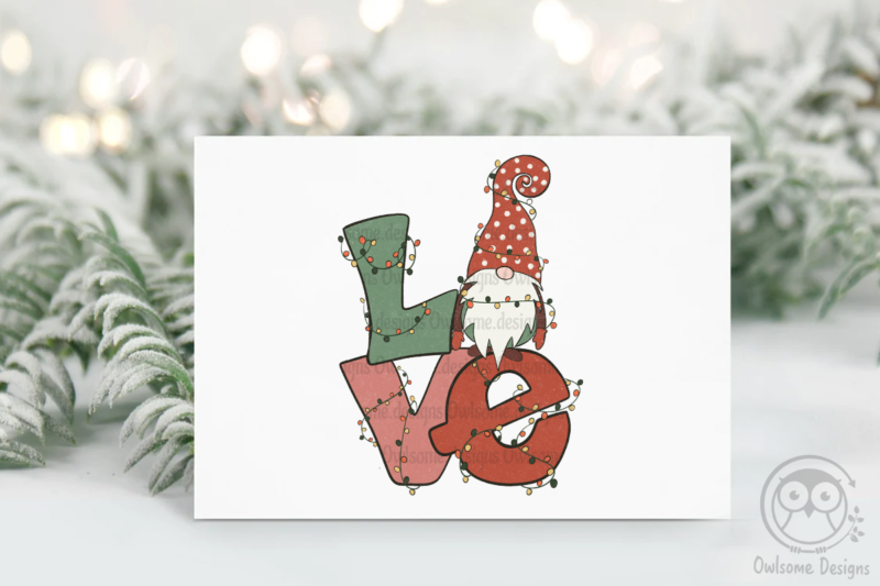 LOVE Christmas Sublimation