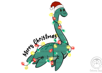 Lochness Monster Christmas Sublimation