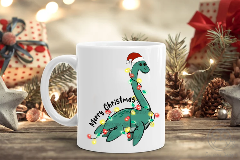 Lochness Monster Christmas Sublimation