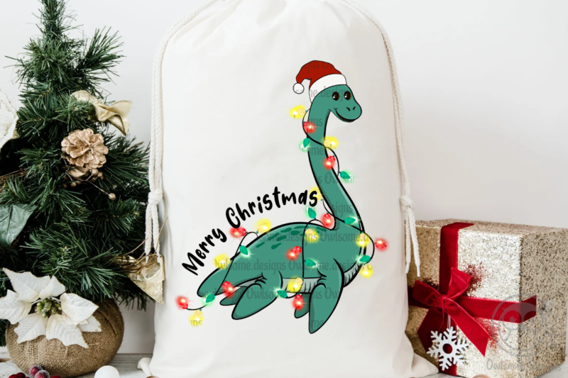 Lochness Monster Christmas Sublimation