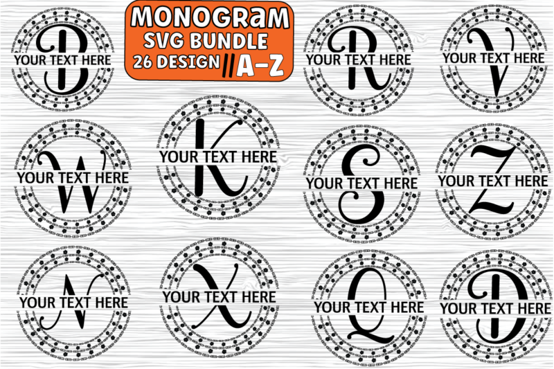 Monogram SVG Bundle