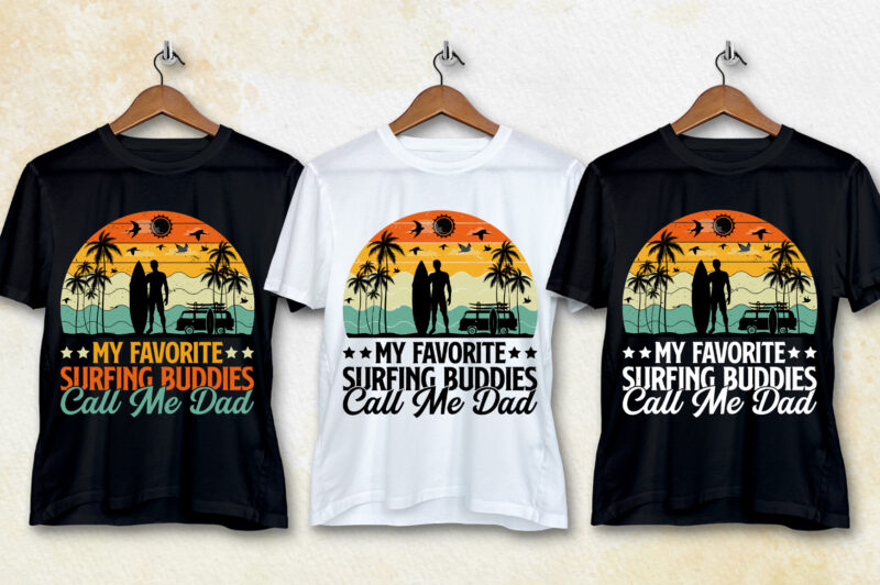 Vintage Sunset T-Shirt Design Bundle