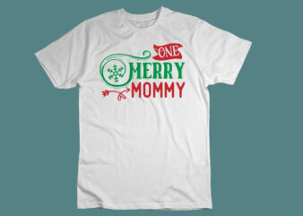 One Merry Mommy SVG t shirt design online