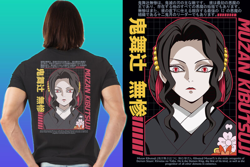 ANIME MIX PART#5 DEMON SLAYER EDITION TSHIRT DESIGNS BUNDLE