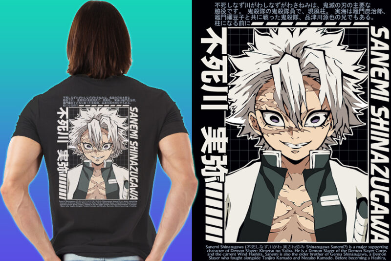 ANIME MIX PART#5 DEMON SLAYER EDITION TSHIRT DESIGNS BUNDLE