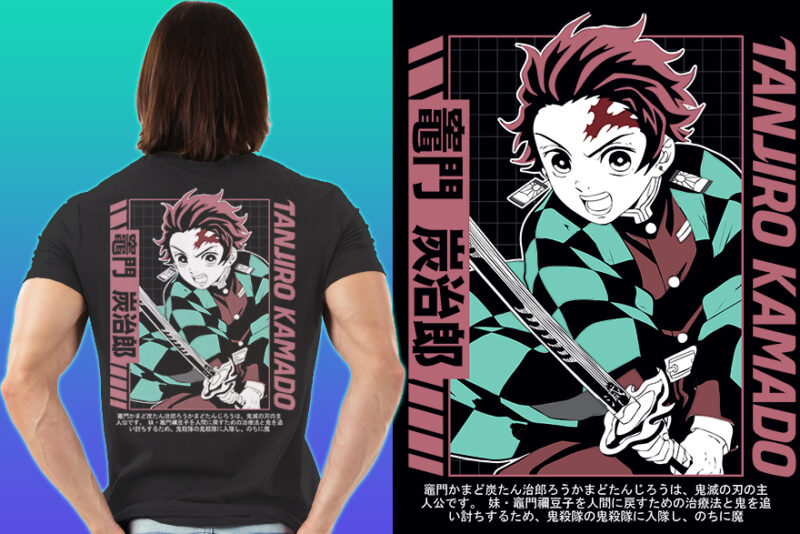 ANIME MIX PART#5 DEMON SLAYER EDITION TSHIRT DESIGNS BUNDLE