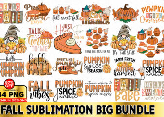 Fall Sublimation PNG Bundle