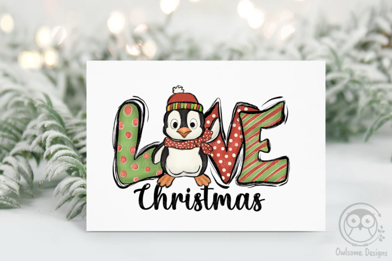 Penguin Christmas Sublimation