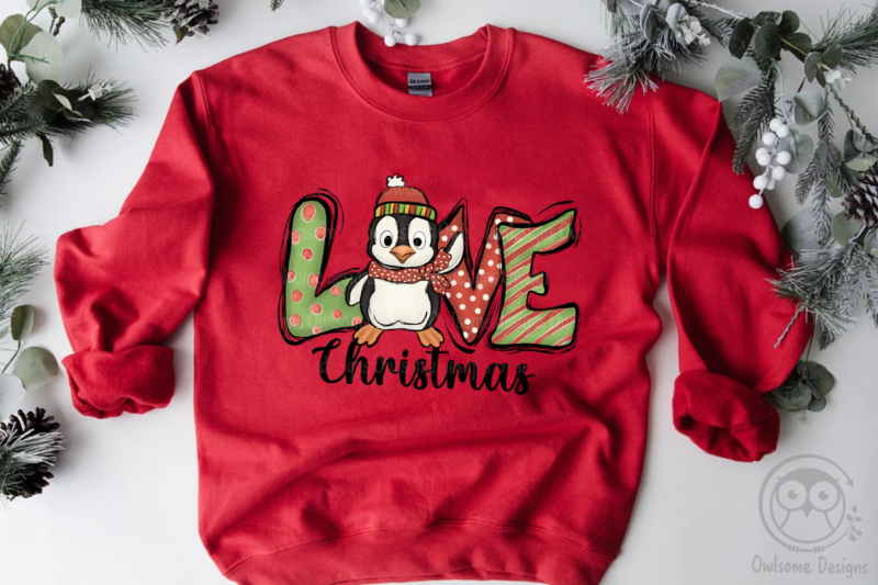 Penguin Christmas Sublimation