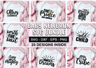 Baby Newborn SVG Bundle t shirt template