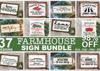 Farmhouse Sign Svg Bundle t shirt graphic design