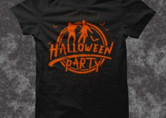 Halloween Party t shirt design, Halloween svg, Halloween shirt design, Halloween png, Halloween t shirt design for commercial use