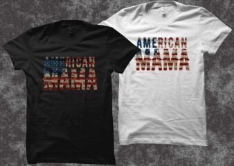 American Mama t shirt design for commercial use