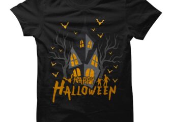 Happy halloween t shirt design, halloween svg, happy halloween png, halloween shirt design, Vector Happy Halloween design background illustration, halloween png, halloween t shirt design for sale