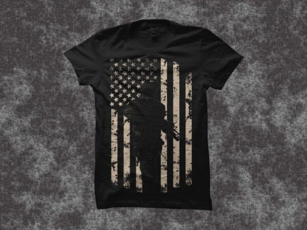 Proud patriot vector illustration, us veteran t shirt design, american ...