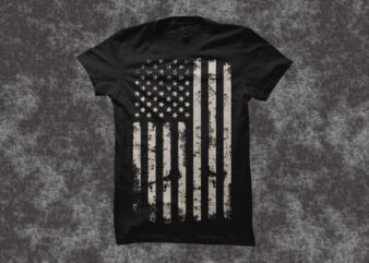American flag, US flag t shirt design for download
