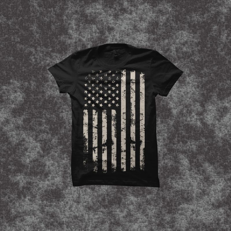 American flag, US flag t shirt design for download - Buy t-shirt designs