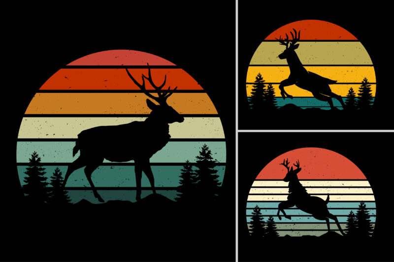 Sunset T-Shirt Design Graphic Background Bundle