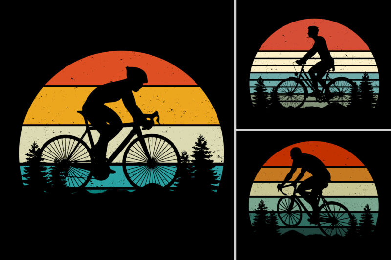 Retro Vintage Sunset Background Graphic Vector for T-Shirt Design