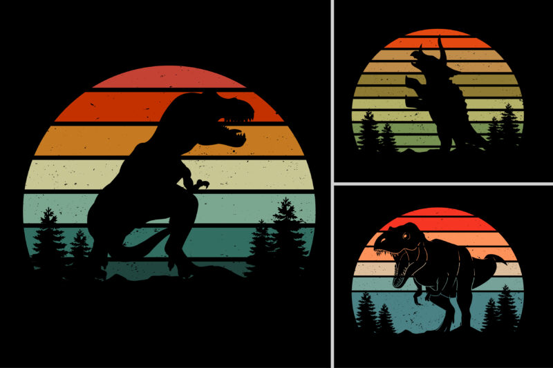 Sunset T-Shirt Design Graphic Background Bundle