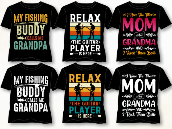 Retro vintage t-shirt design bundle