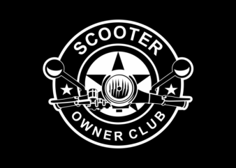 SCOOTER CLUB BADGE